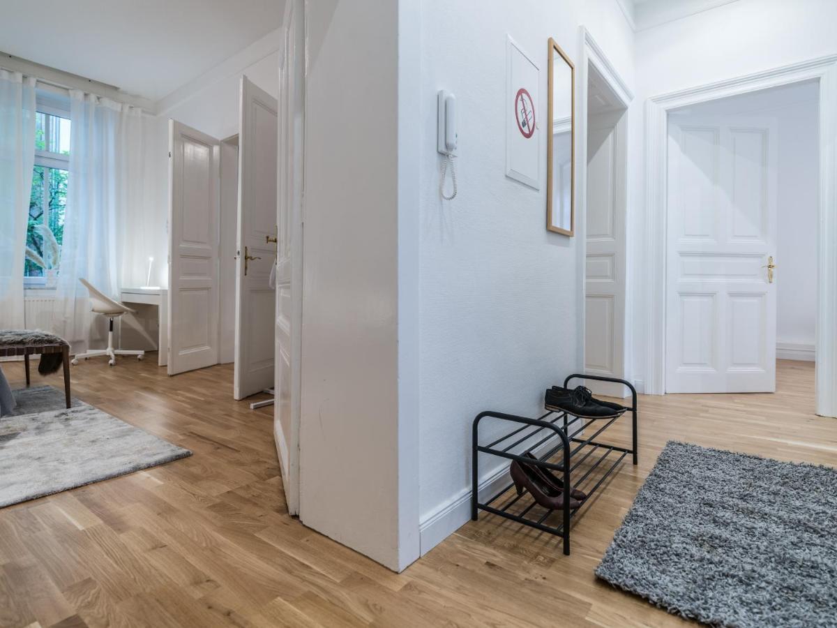 Hochwertige Altbauwohnung Im Modernen Stil In Wiesbaden - Kueche - Terrasse - Wlan - Zentral Luaran gambar